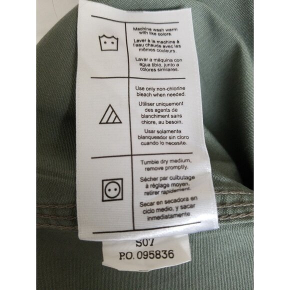 Carhartt Shirt Men's Medium Green Short Sleeve Button Up Cotton Size Medium - Picture 5 of 9